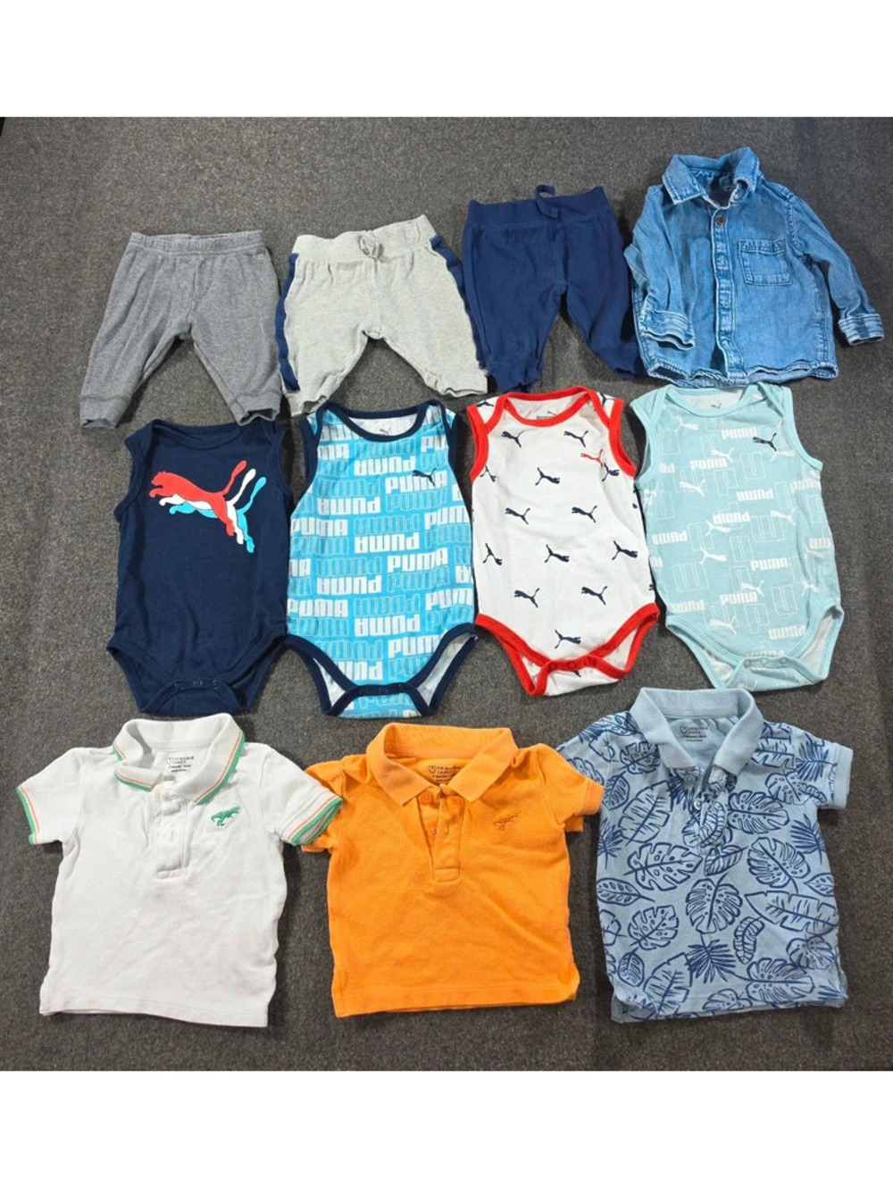 Baby Boy 11pc Summer Clothes Lot | Puma, Primark | Sizes 0-3M & 3-6M